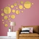thumbnail image 3 of Xiao Hua 26 Piezas de stickers de Pared de Espejo 3D Removibles, stickers Circulares, Murales de Arte, Decoración DIY para Hogar y Habitación (Dorado), 3 of 3