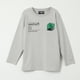 thumbnail image 1 of Polera Manga Larga Niño Creepers Back Gris Minecraft, 1 of 4