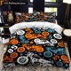 thumbnail image 1 of x1936 Bed SheetsMotorcycle Rider Bed Duvet Cover Set Twin Full Size Red Bedding Set Motorbike Soft /Polyester Comforter Cover 3-Piece Bedding Set (1 Duvet Cover + 2 Pillow Shams) nj1936, 1 of 5