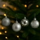 thumbnail image 3 of Set 32 Esferas Bambalinas Plateado 6cm Adorno Navideño Hogar, 3 of 3