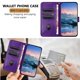 thumbnail image 3 of Funda Cartera para Google Pixel 9A Tarjetero Soporte Magnético y Correa Morado, 3 of 5