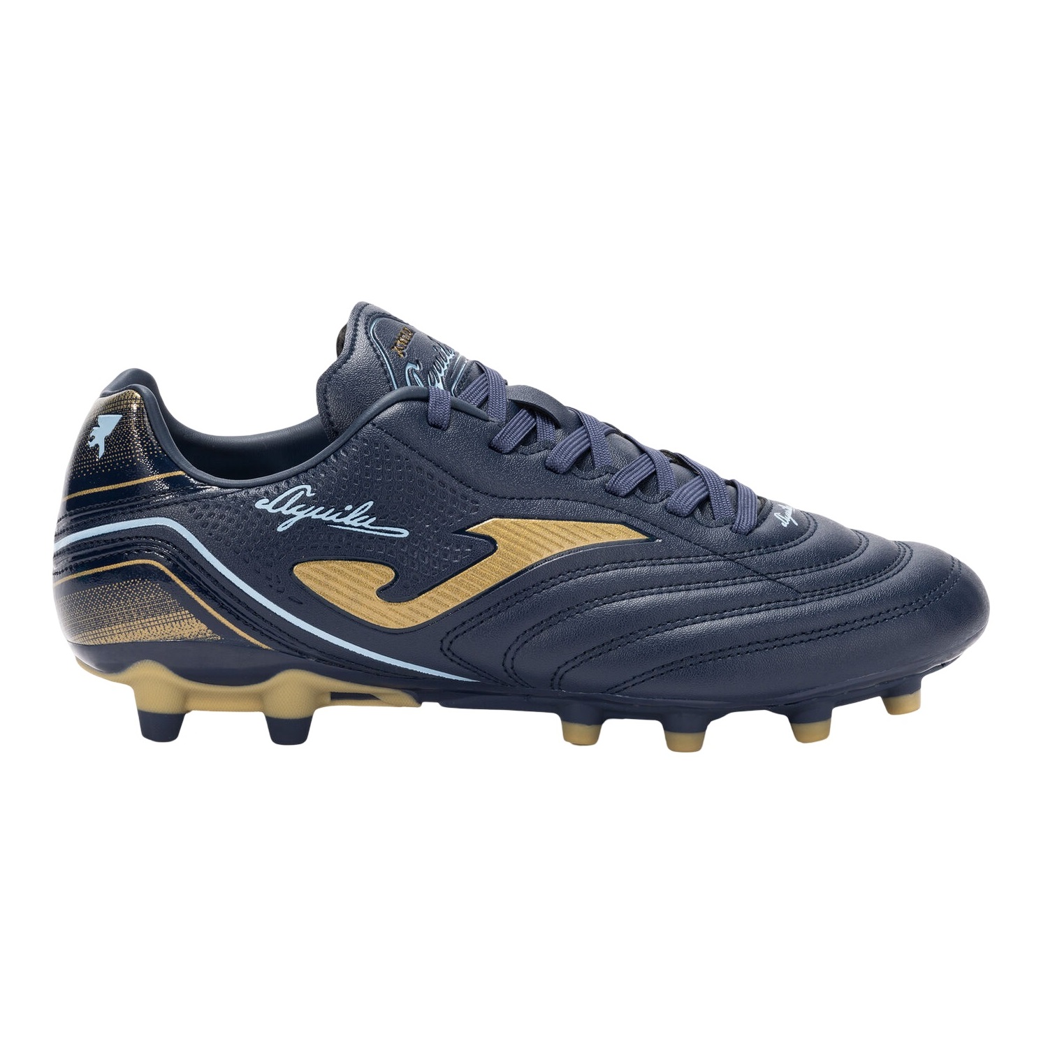 Zapatilla Fútbol Fg Hombre Aguila Azul Marino Oro Joma