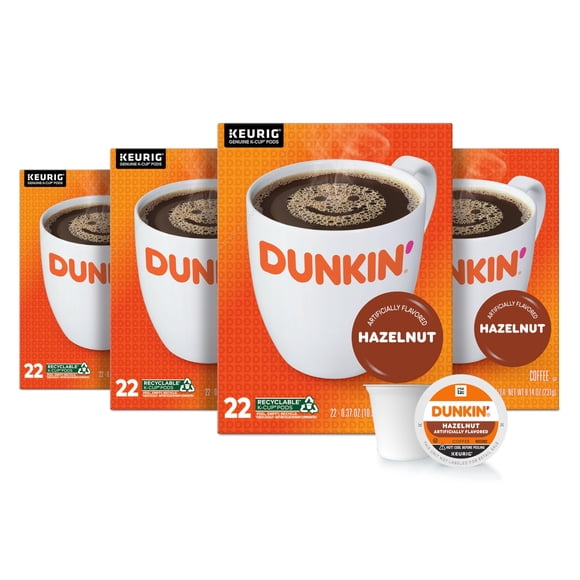 Café Dunkin' Hazelnut 88 cápsulas Keurig K-Cup
