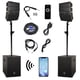 thumbnail image 1 of Sistema de altavoces PA RECK Club 3000 4000 W DJ/alimentado con Bluetooth, 1 of 8