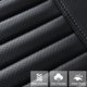 thumbnail image 4 of Fundas de asiento delantero de coche de piel sintética con revestimiento de bordes de color brillante, 4 of 6