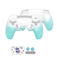 Funda Protectora Silicona Aaronmei Ps5 Verde Blanco