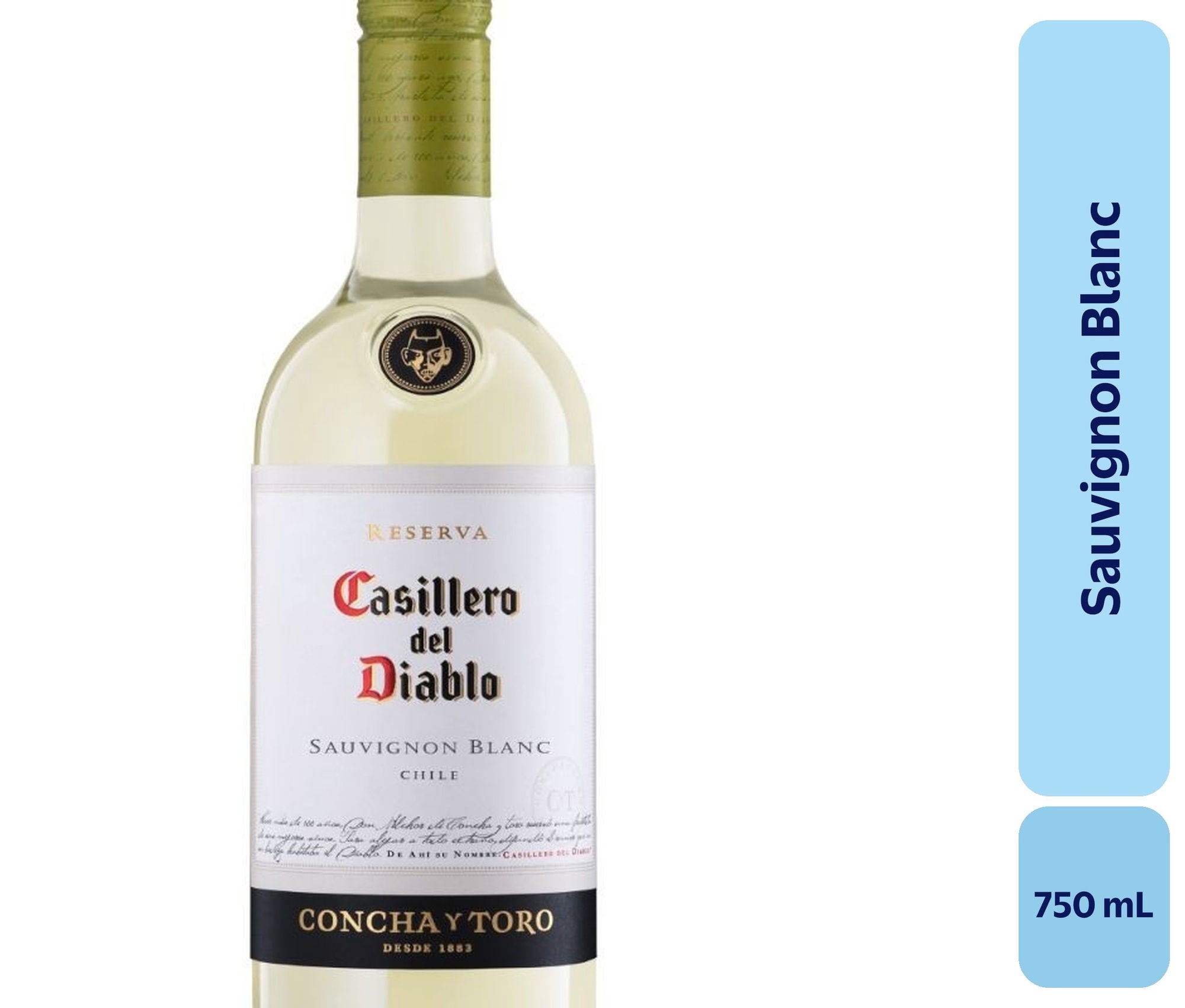Vino Sauvignon Blanc Botella 750 mL Casillero Del Diablo