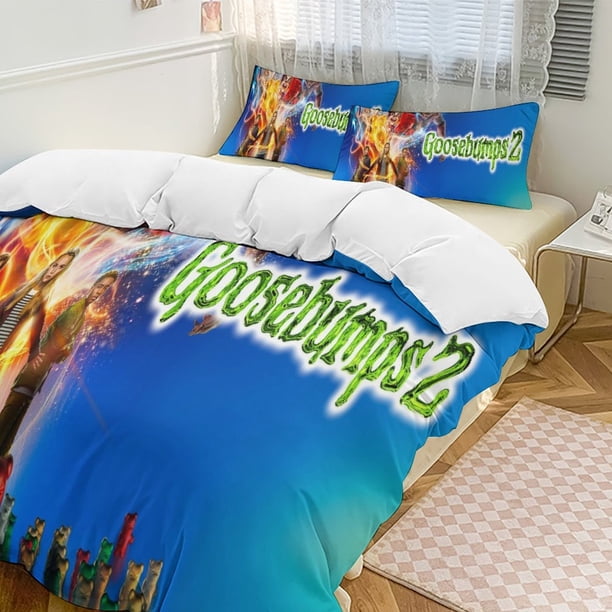Goosebumps Slappy Quilt Set Thicken Soft 3 Pieces Bedding Set All Season Duvet Cove with 2 Pillowcases for Adult Women Girls Teens Home Room Decor