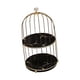 thumbnail image 4 of Postre Cupcake Stand Nordic Cosmetic Rack Para Living Room Dresser Countertop Black Gold 2 Tier, 4 of 5