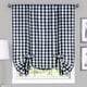 thumbnail image 1 of Cortina de ventana ACHIM Buffalo Check Tieup, 107 x 160 cm, azul marino y marfil, 1 of 6