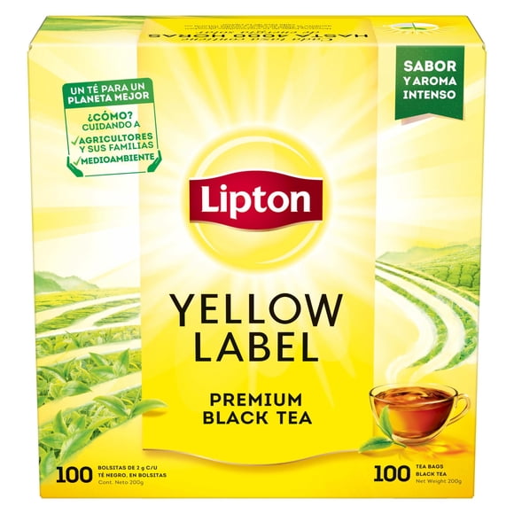 Té Negro Yellow Label Caja, 100 Un