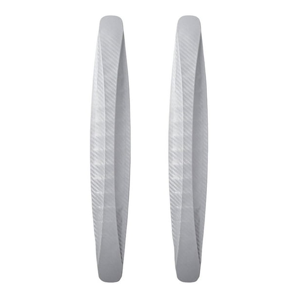 2 Uds Tira Protectora de Parachoques de Coche Tira Anticolisión PVC Fácil Instalación Reemplazar El Labio Protector de Parachoques de Esquina Delanter Gris
