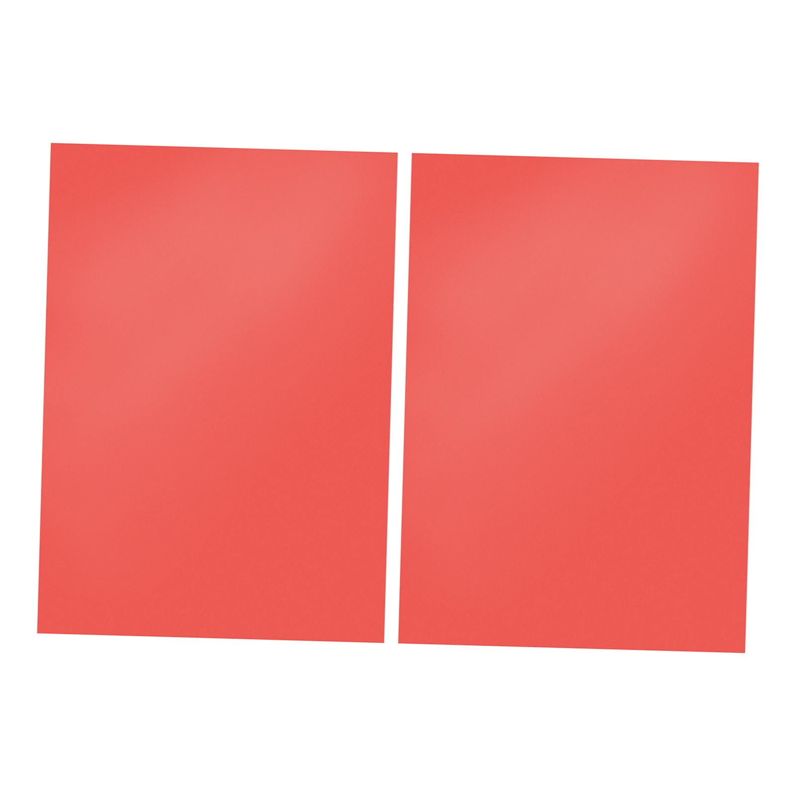 Magideal - Hoja De Pp Translúcida De Pvc, Plantilla Artística Artesanal, Filtro De Luz De Gel De Corrección A4 Multiusos Para Lámpara De Estudio Fotográfico, 2 Rojo