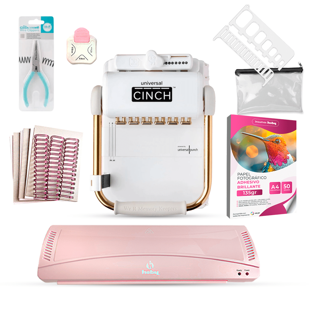 We R Memory Keepers - Universal Cinch + Laminadora Rosa A3 + Insumos