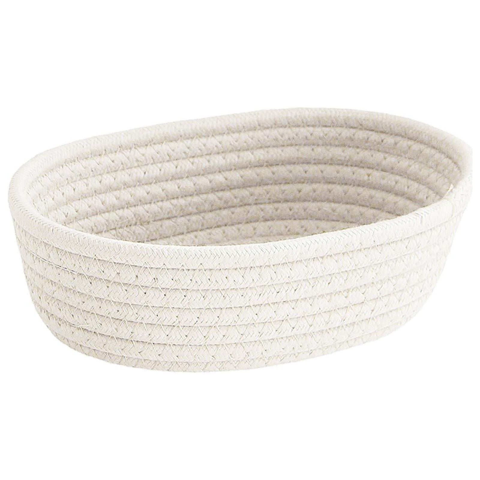 Bothyi - Pequeñas Cestas De Almacenamiento, Estantes Portátiles, Organizador Para Escritorio, Baño, Armario, Blanco, Pequeño