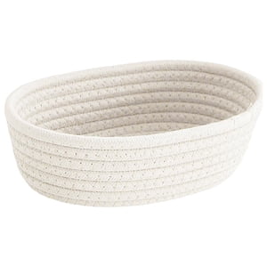 Bothyi - Pequeñas Cestas De Almacenamiento, Estantes Portátiles, Organizador Para Escritorio, Baño, Armario, Blanco, Pequeño