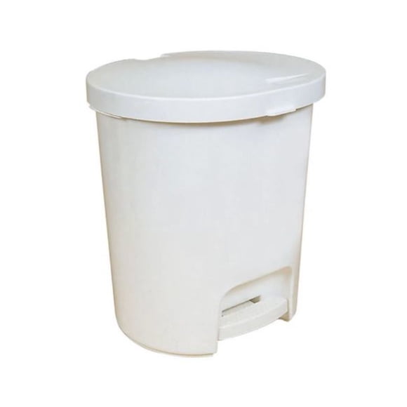 Basurero con Pedal 30 Lt Blanco