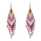 thumbnail image 1 of Pendientes de borlas de cuentas estilo bohemio: pendientes colgantes de borlas de cuentas hechos a mano, 1 of 5