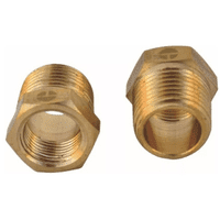 Taumm - Pack 2 Bushing - Niple Laton 1/2 He X 3/8 Hi