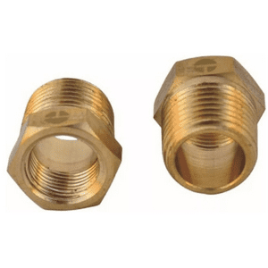 Taumm - Pack 2 Bushing - Niple Laton 1/2 He X 3/8 Hi