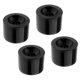 thumbnail image 5 of 4pcs 70 x 51 mm Pro Skateboard en blanco ruedas de la PU Longboard Cruiser Wheels negro, 5 of 5