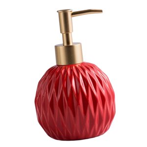 Magideal - Dispensador De Jabón Bomba Reutilizable Botella De Loción De Mano Botella De Loción Para Decoración De Baño Champú De Loción De Baño Rojo