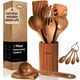 thumbnail image 1 of Juego de utensilios de cocina KLYRO: cucharas de madera con cucharas dosificadoras, 1 of 3