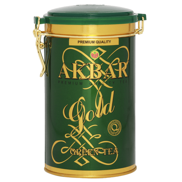 Té Verde De Hojas Green Gold Akbar - Lata 275 Gr