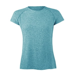 Andesland - Polera Dry Fit Manga Corta Deportiva Jaspeada Mujer