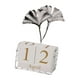 thumbnail image 1 of Calendario Perpetuo Visualización De Fecha Exquisito Para Decoración Mesa Hoja De Ginkgo Plata, 1 of 5
