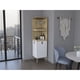 thumbnail image 5 of Bar Esquinero 6 Botelleros Y 2 Puertas Fm-012c Café Claro Y Blanco, 5 of 7
