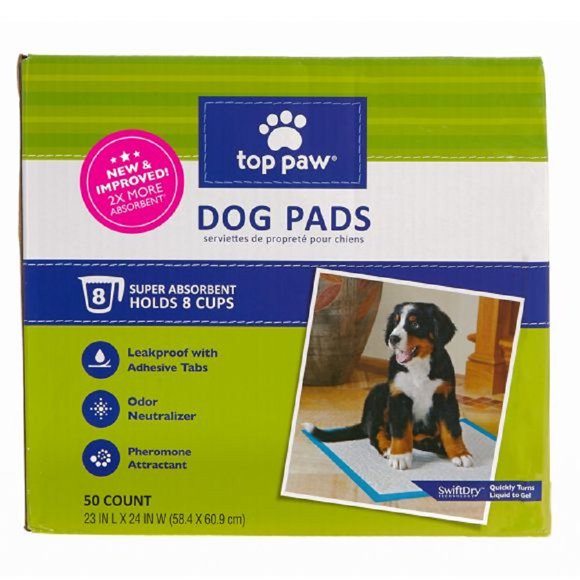 Tapetes para perros TOP PAW 50 unidades 58 × 61 cm absorbentes