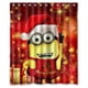 thumbnail image 1 of Cortina de ducha navideña de Minions, juego de cortina de baño con ganchos, tamaño 60 x 72 pulgadas, 1 of 3