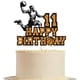 thumbnail image 1 of Fiesta de feliz cumpleaños T11 con temática de baloncesto Cake Topper, 1 of 8