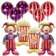 thumbnail image 1 of Set De Globos De Circo Y Carnaval 4d Payaso Y Palomitas X10, 1 of 5