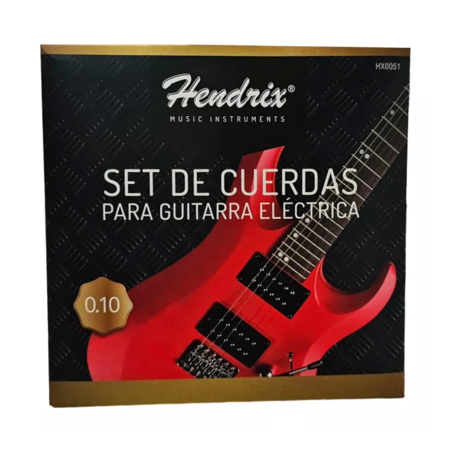 Hendrix - Set De Cuerdas Para Guitarra Eléctrica Espesor 0.10 - Ps