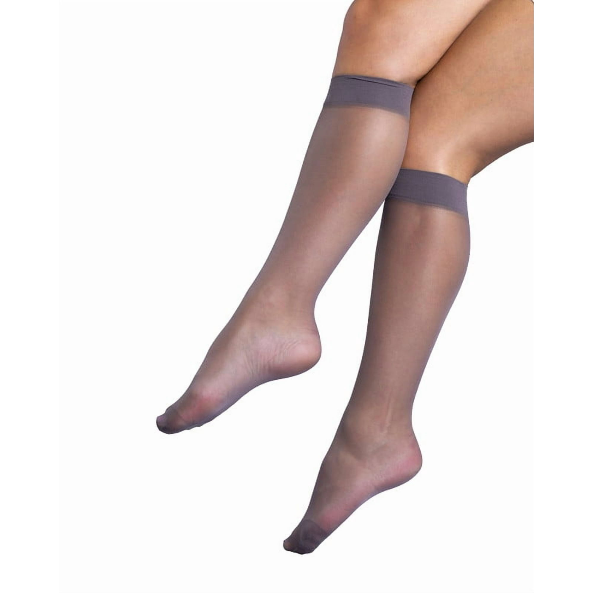 Ingesa - 2 Pares Pantys Medias Pantalón Mujer Punta Reforzada Plata