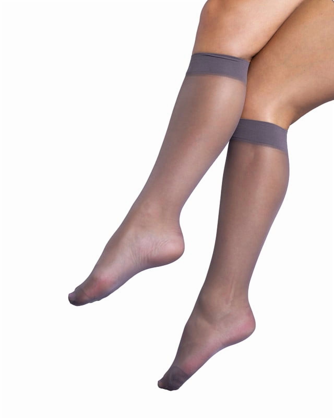 Ingesa - 2 Pares Pantys Medias Pantalón Mujer Punta Reforzada Plata