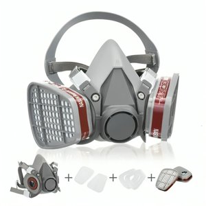 Genérico - Mascarilla Antigas 6200+Filtros 6001(P100/Ácidos/V.Orgánic.)