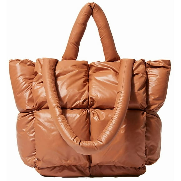 Bolso de hombro Avilego Puffer Mini Down Satchel para mujer