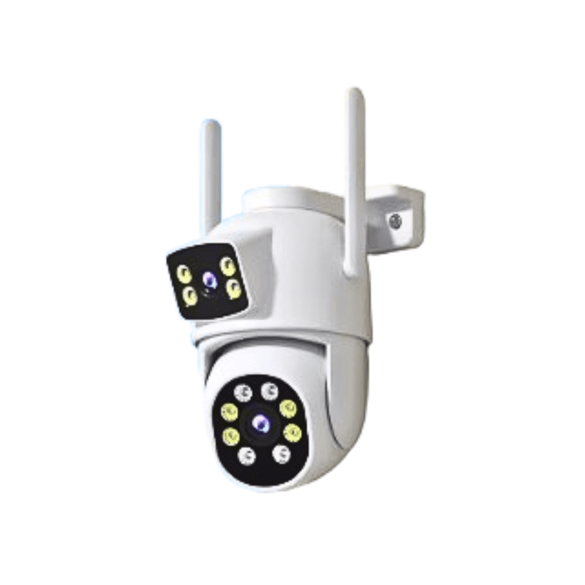 Genérico - Cámara De Vigilancia Con Lente Dual Wifi Full Hd + Sensor