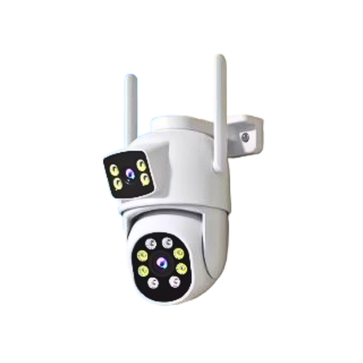 Genérico - Cámara De Vigilancia Con Lente Dual Wifi Full Hd + Sensor