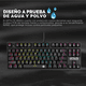thumbnail image 2 of Teclado Gamer Mecánico Fantech Optilite MK872 Black Óptico RGB, 2 of 7