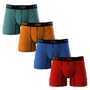 Top - Bóxer Medio Algodón Color Pack 4 Pk C14