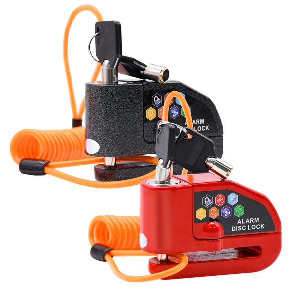 Candado de disco RUBY.Q 2 uds 110 dB 7 mm, cable incluido