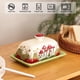thumbnail image 4 of Mantequera Fungi Fun Mushroom Ceramic con tapa blanca estándar, 4 of 9