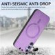 thumbnail image 3 of Magnetic Slim Case for Samsung Galaxy S25 with Camera Guard & Anti-Scratch Back Purple, 3 of 5