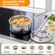 thumbnail image 5 of Cacerola Cooks Standard de 1,5 L con tapa de acero inoxidable multi‑capa, 5 of 7