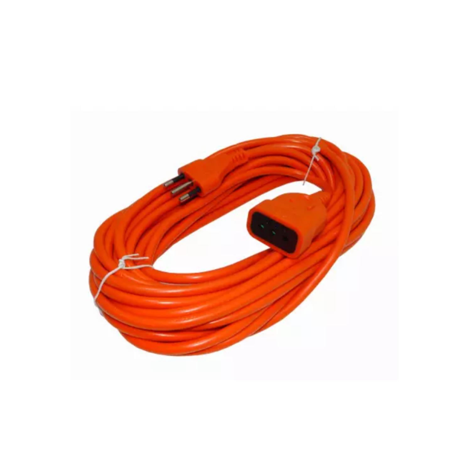 Macrotel - Alargador Extension De Corriente 15mts 10a Naranja