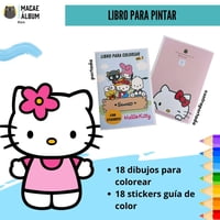 Macae - Libro Para Pintar Hello Kitty Vol 2 Con Stickers